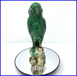Vintage Chinese Sancai Glazed Parrot Incense Burner 9.25 Tall
