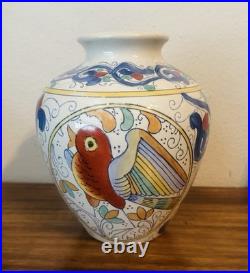 Vintage Chinese WBI Porcelain Bird Motif Jar Vase, 9