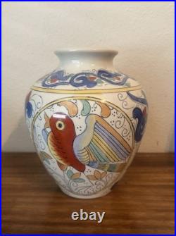 Vintage Chinese WBI Porcelain Bird Motif Jar Vase, 9