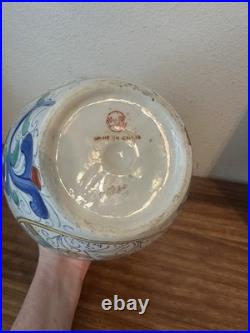 Vintage Chinese WBI Porcelain Bird Motif Jar Vase, 9