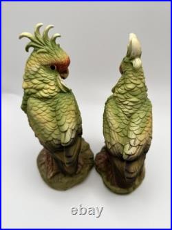 Vintage Cockatoo Pair 5959 Andrea by Sadek porcelain made in Japan. MINT