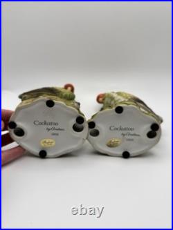Vintage Cockatoo Pair 5959 Andrea by Sadek porcelain made in Japan. MINT
