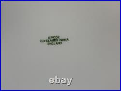 Vintage Copeland Spode Porcelain Pair of Red Plates with Bird & Gold Floral Dec Vintage Copeland Spode Porcelain Pair of Red Plates with Bird & Gold Floral Dec