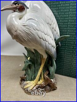 Vintage Fitz & Floyd Marsh Egrets Bird Wildlife Figurine Statue Centerpiece 14