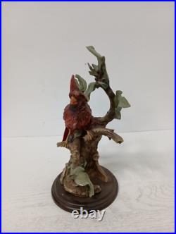 Vintage Giuseppe Armani Red Cardinal Figurine 07155 Porcelain Bird Statue Decor