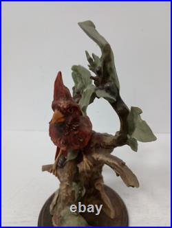 Vintage Giuseppe Armani Red Cardinal Figurine 07155 Porcelain Bird Statue Decor