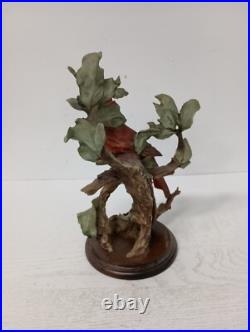 Vintage Giuseppe Armani Red Cardinal Figurine 07155 Porcelain Bird Statue Decor