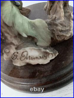 Vintage Giuseppe Armani Red Cardinal Figurine 07155 Porcelain Bird Statue Decor
