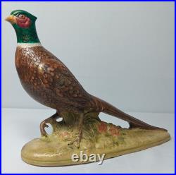 Vintage Hand Painted Porcelain Pheasants From Edgerton Pottery