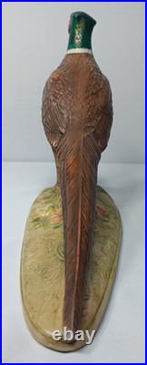 Vintage Hand Painted Porcelain Pheasants From Edgerton Pottery