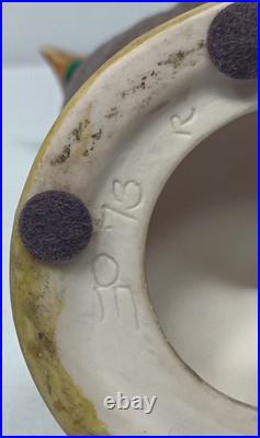 Vintage Hand Painted Porcelain Pheasants From Edgerton Pottery