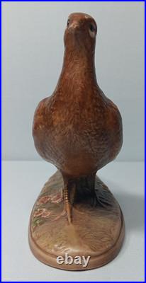 Vintage Hand Painted Porcelain Pheasants From Edgerton Pottery