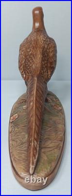 Vintage Hand Painted Porcelain Pheasants From Edgerton Pottery