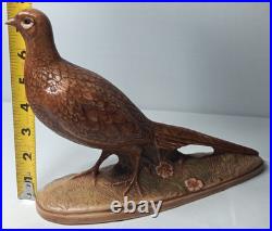 Vintage Hand Painted Porcelain Pheasants From Edgerton Pottery