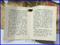 Vintage Hand Painted Porcelain Pheasants From Edgerton Pottery