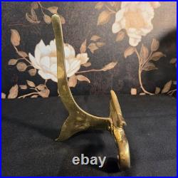 Vintage Hua Rong Tang Zhi Hand Painted Porcelain 10.5 Bird Plate with Brass Stand