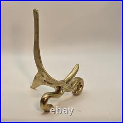 Vintage Hua Rong Tang Zhi Hand Painted Porcelain 10.5 Bird Plate with Brass Stand