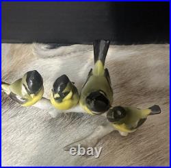 Vintage Hutschenreuther Porcelain Bird Figurine 2412/3f Germany Tufted Titmouse