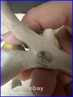 Vintage Hutschenreuther Porcelain Bird Figurine 2412/3f Germany Tufted Titmouse