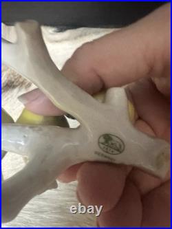 Vintage Hutschenreuther Porcelain Bird Figurine 2412/3f Germany Tufted Titmouse