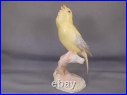 Vintage Hutschenreuther Porcelain Carl Werner Canary on Branch Bird Figure 2403