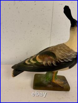 Vintage Italian Ceramic Painted Lapwing Bird Figurine