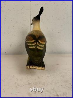 Vintage Italian Ceramic Painted Lapwing Bird Figurine