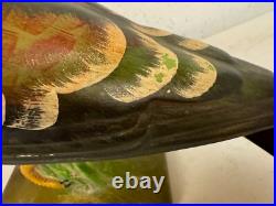 Vintage Italian Ceramic Painted Lapwing Bird Figurine