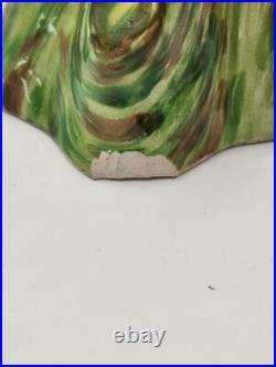 Vintage Italian Macaw Parrot Figurine Pair. Red And Blue