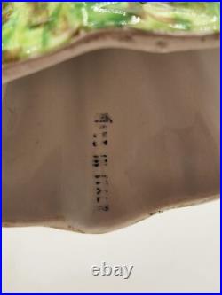 Vintage Italian Macaw Parrot Figurine Pair. Red And Blue