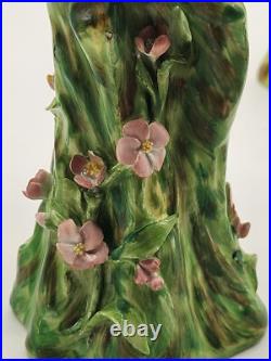 Vintage Italian Macaw Parrot Figurine Pair. Red And Blue