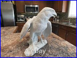 Vintage Kaiser German Porcelain Eagle Figure Statue 11 1/2 x 17 1/2