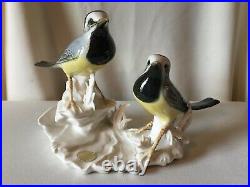 Vintage Karl Ens Volkstedt of Germany Porcelian Figurine of Birds with Sticker