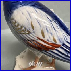 Vintage Karl Ens porcelain Bird blue figurine Germany READ