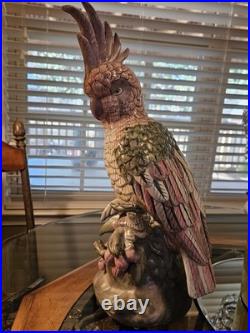 Vintage Large Ceramic Cockatoo Figurine. Used item