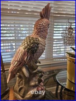 Vintage Large Ceramic Cockatoo Figurine. Used item