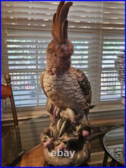 Vintage Large Ceramic Cockatoo Figurine. Used item