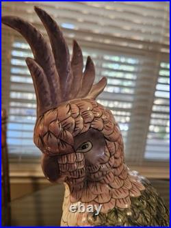 Vintage Large Ceramic Cockatoo Figurine. Used item