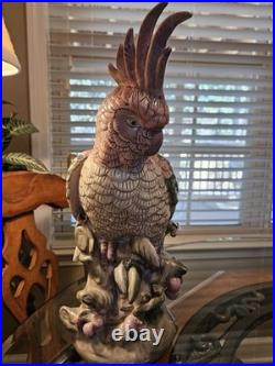 Vintage Large Ceramic Cockatoo Figurine. Used item