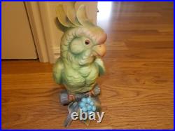 Vintage Large Parrot Cockatoo Bird Porcelain #3062 GORGEOUS COLORS