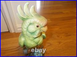 Vintage Large Parrot Cockatoo Bird Porcelain #3062 GORGEOUS COLORS