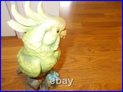 Vintage Large Parrot Cockatoo Bird Porcelain #3062 GORGEOUS COLORS