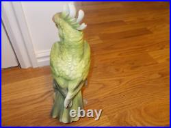 Vintage Large Parrot Cockatoo Bird Porcelain #3062 GORGEOUS COLORS