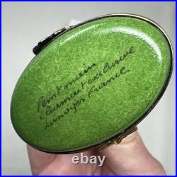 Vintage Limoges France Pheasant Trinket Box Chamart Bird Cottagecore