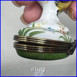 Vintage Limoges France Pheasant Trinket Box Chamart Bird Cottagecore