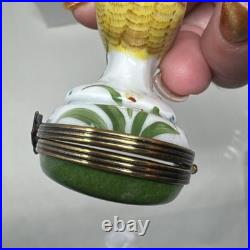 Vintage Limoges France Pheasant Trinket Box Chamart Bird Cottagecore