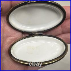 Vintage Limoges France Pheasant Trinket Box Chamart Bird Cottagecore