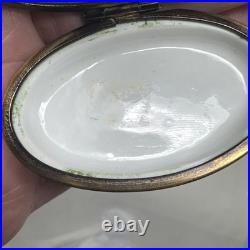Vintage Limoges France Pheasant Trinket Box Chamart Bird Cottagecore
