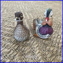 Vintage Mandarin Duck Pair Boehm Figurine Set, #40106 Boehm Bird Figurine