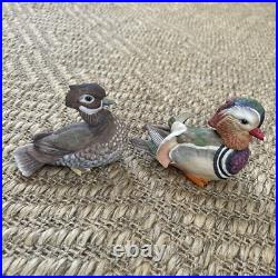 Vintage Mandarin Duck Pair Boehm Figurine Set, #40106 Boehm Bird Figurine